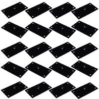 Kit 20 Chapinhas Reta Fixação Pés Palito Rosca 5 16 Preto - 1