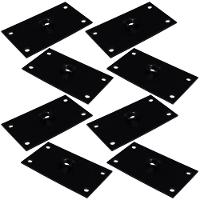 Kit 8 Chapinhas Reta Fixação Pés Palito Rosca 5 16 Preto - 1