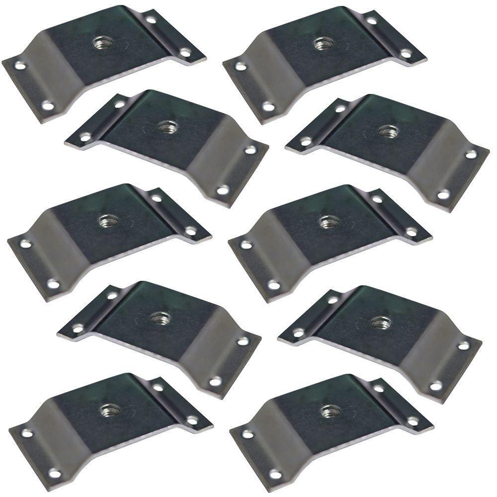 Kit 10 Chapinhas Elevada Pés Palito Rosca 5/16 Zincado - 1