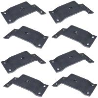 Kit 8 Chapinhas Inclinada 10º Pés Palito Rosca 5/16 Zincada - 1