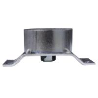 Chapa Elevada Com Tubo Fixação Pés Palito Rosca 5/16 Zincada - 5