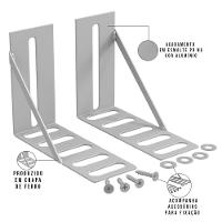 Kit 3 Pares Frame Adaptador Para Cabeceira - 8