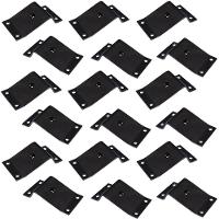 Kit 18 Chapinhas Inclinada 15º Pés Palito Rosca 5/16 Preto - 1