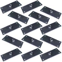 Kit 14 Chapinhas Reta Fixação Pés Palito Rosca 5/16 Zincada - 1