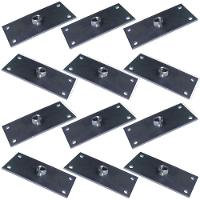 Kit 12 Chapinhas Reta Fixação Pés Palito Rosca 5/16 Zincada - 1