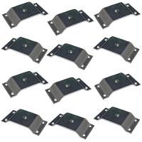 Kit 12 Chapinhas Elevada Pés Palito Rosca 5/16 Zincado - 1