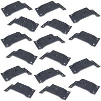 Kit 16 Chapinhas Inclinada 10º Pés Palito Rosca 5/16 Zincada - 7