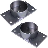 Kit 2 Chapinhas Reta Com Tubo Pés Palito Rosca 5/16 Zincada - 7