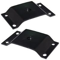 Kit 2 Chapinhas Elevada Fixação Pés Palito Rosca 5/16 Preto - 1