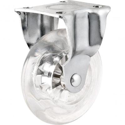 Rodízio Fixo 1.3/8" Pu Transp Nove54