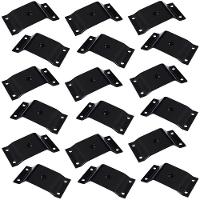 Kit 18 Chapinhas Inclinada 10º Pés Palito Rosca 5/16 Preto - 1