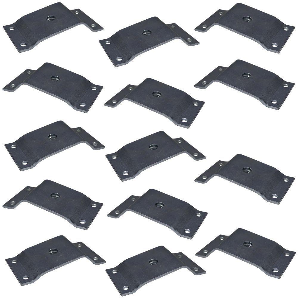 Kit 14 Chapinhas Inclinada 10º Pés Palito Rosca 5/16 Zincada - 7