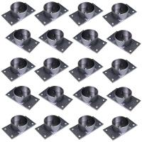 Kit 20 Chapinhas Reta Com Tubo Pés Palito Rosca 5/16 Zincada - 1