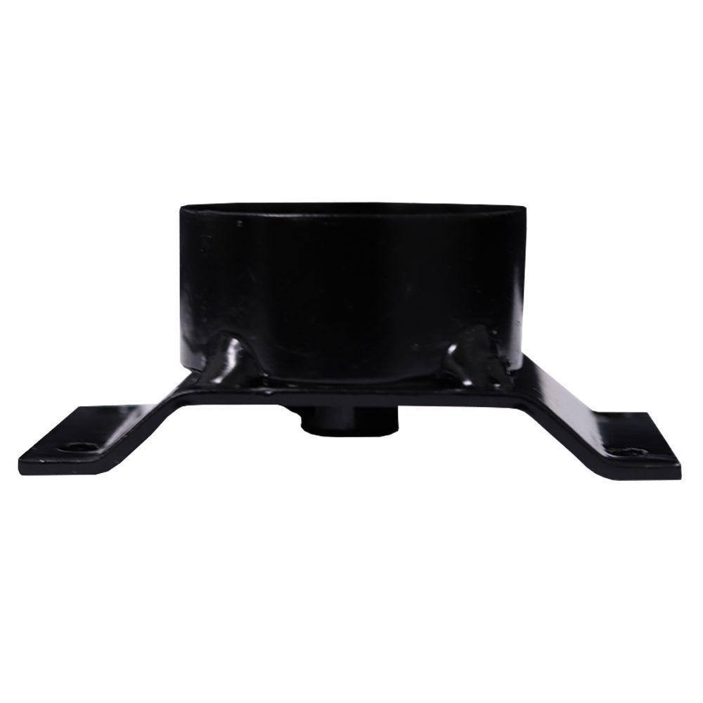 Chapa Elevada Com Tubo Fixação Pés Palito Rosca 5/16 Preto - 2