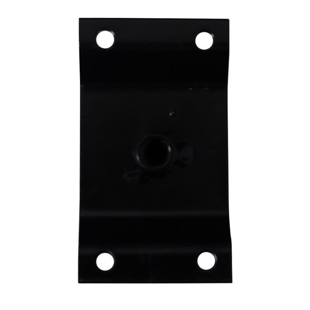 Chapa Elevada Com Tubo Fixação Pés Palito Rosca 5/16 Preto - 4