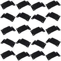 Kit 20 Chapinhas Inclinada 10º Pés Palito Rosca 5/16 Preto - 3