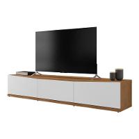 Rack Para Sala Tv Eros 180 Com 2 Portas E 1 Gaveta Cedro/branco Cedro/branco - 1