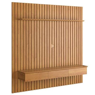 Home Suspenso Ripado Antares 1.8 Sala Tv Até 75 Polegadas Cinamomo Cinamomo