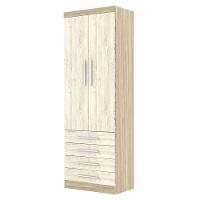 Guarda Roupa Modulado 2 Portas 4 Gavetas 191 Master Avelã Rústico/Ártico Rústico - Eucamóveis - 3