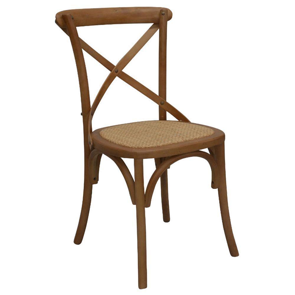 Cadeira Decorativa Sala de Jantar Danna Rattan Bétula - 1