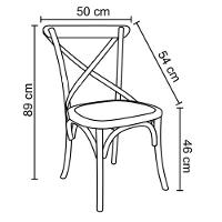 Cadeira Decorativa Sala de Jantar Danna Rattan Bétula - 2