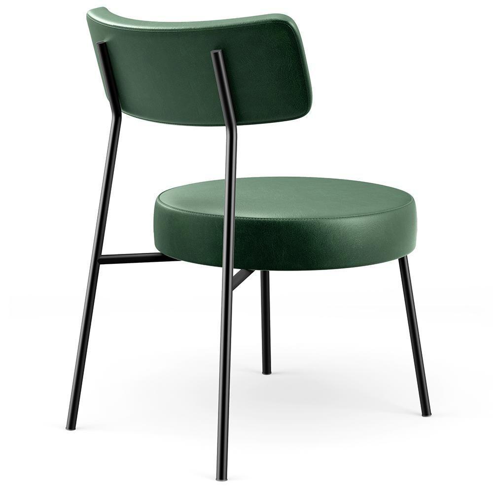 Poltrona Base Fixa Londres F01 Couríssimo Verde Musgo - 2