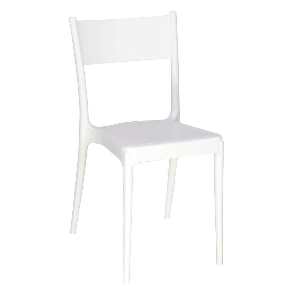 Cadeira Tramontina Diana Satinada Branca Sem Braços Em Polipropileno E Fibra De Vidro Tramontina - 2