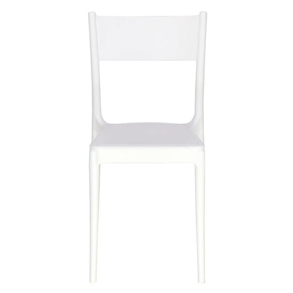Cadeira Tramontina Diana Satinada Branca Sem Braços Em Polipropileno E Fibra De Vidro Tramontina - 3