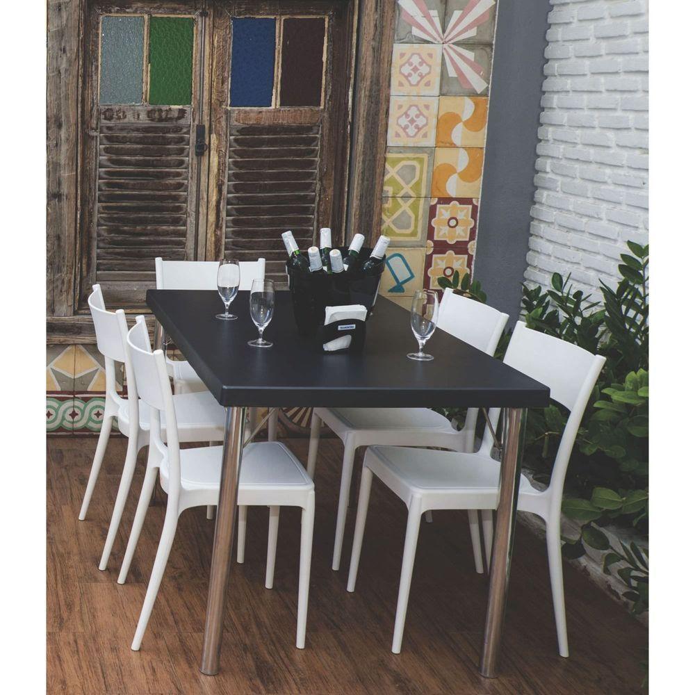 Cadeira Tramontina Diana Satinada Branca Sem Braços Em Polipropileno E Fibra De Vidro Tramontina - 5