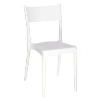 Cadeira Tramontina Diana Satinada Branca Sem Braços Em Polipropileno E Fibra De Vidro Tramontina