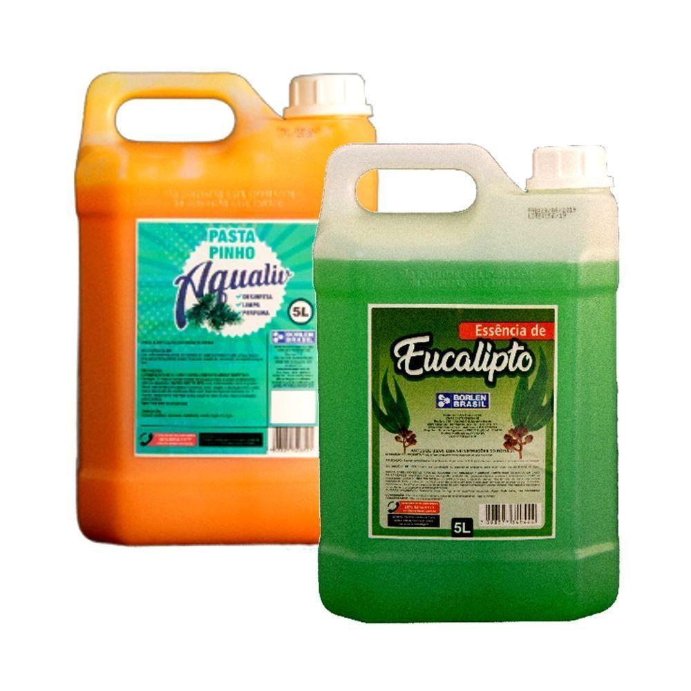 Kit Pasta Pinho Aqualiv E Essência Eucalipto Concentrado 5l - 1