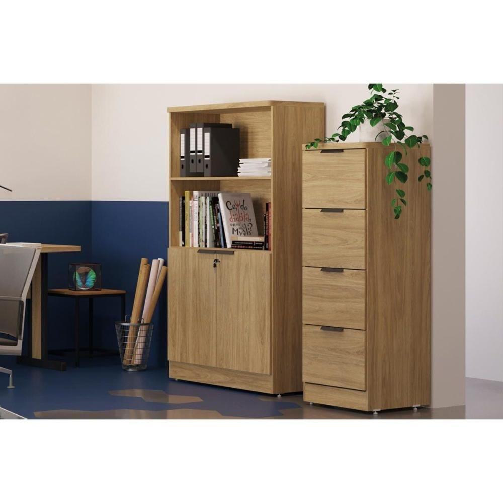 Arquivo de Escritório 1004A 4 Gavetas c/ Chave Itapuã - Kappesberg - 5