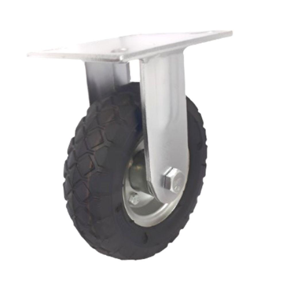 Rodizio Fixo Pneu 6X2 Pneumático Aro C/Rolamento 4 Lonas - 2