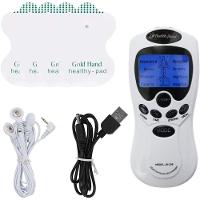 Massageador Eletrico Digital Para Dores E Tensao Muscular Acupuntura Lcd Com 4 Eletrodos Cx - 1