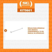 Kit - 2 Réguas Para Ponta De Gôndola 73cm - Sa Gôndolas - 2
