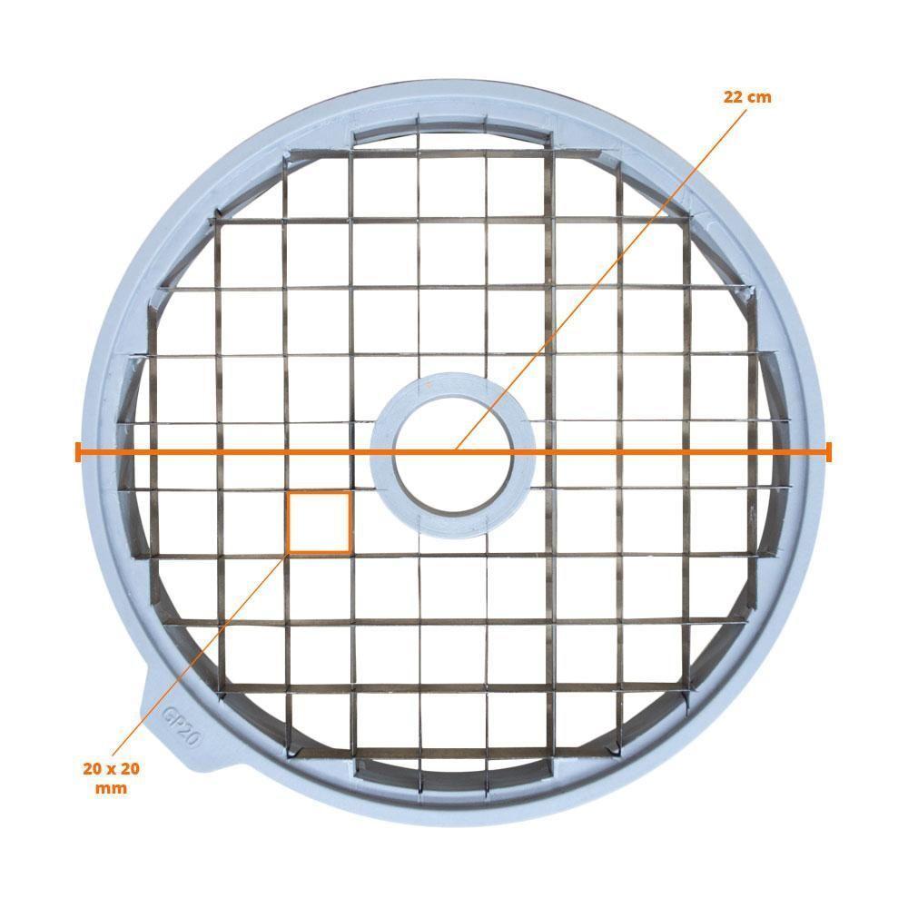 Grade Cubo Para Processador De Alimentos Pa-7 Pro Cubos 20x20mm Gc20 Pro - Skymsen - 2