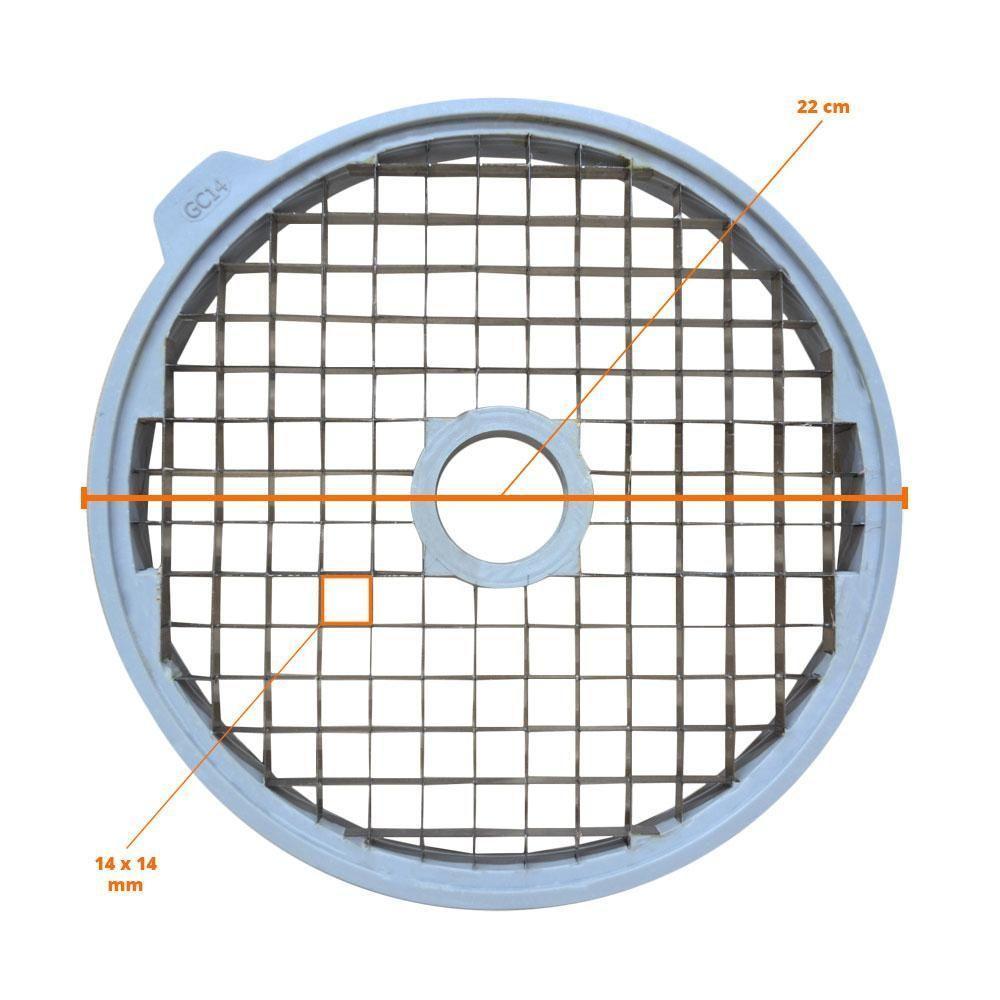 Grade Cubo Para Processador De Alimentos Pa-7 Pro Cubos 14x14mm Gc14 Pro - Skymsen - 3
