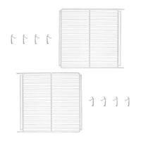 Kit - 2 Prateleiras Branca Visa Vn25/28 Vb25/28 Vf28 + 8 Ganchos Suporte - Metalfrio - 7