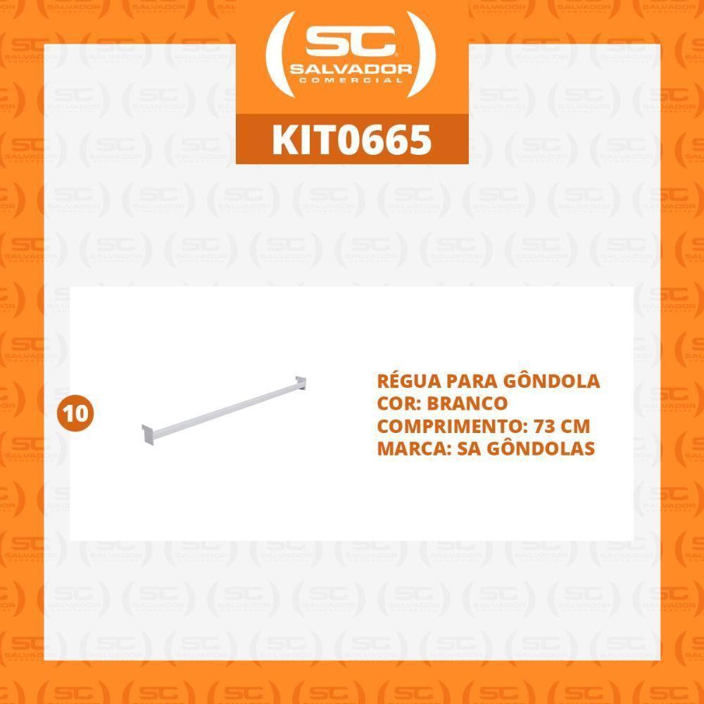 Kit - 10 Réguas Para Ponta De Gôndola 73cm - Sa Gôndolas - 2