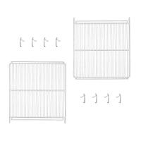 Kit - 2 Prateleiras Grade Branca Visa Vn50 Vb52 Vf50 + 8 Ganchos Suporte - Metalfrio - 1