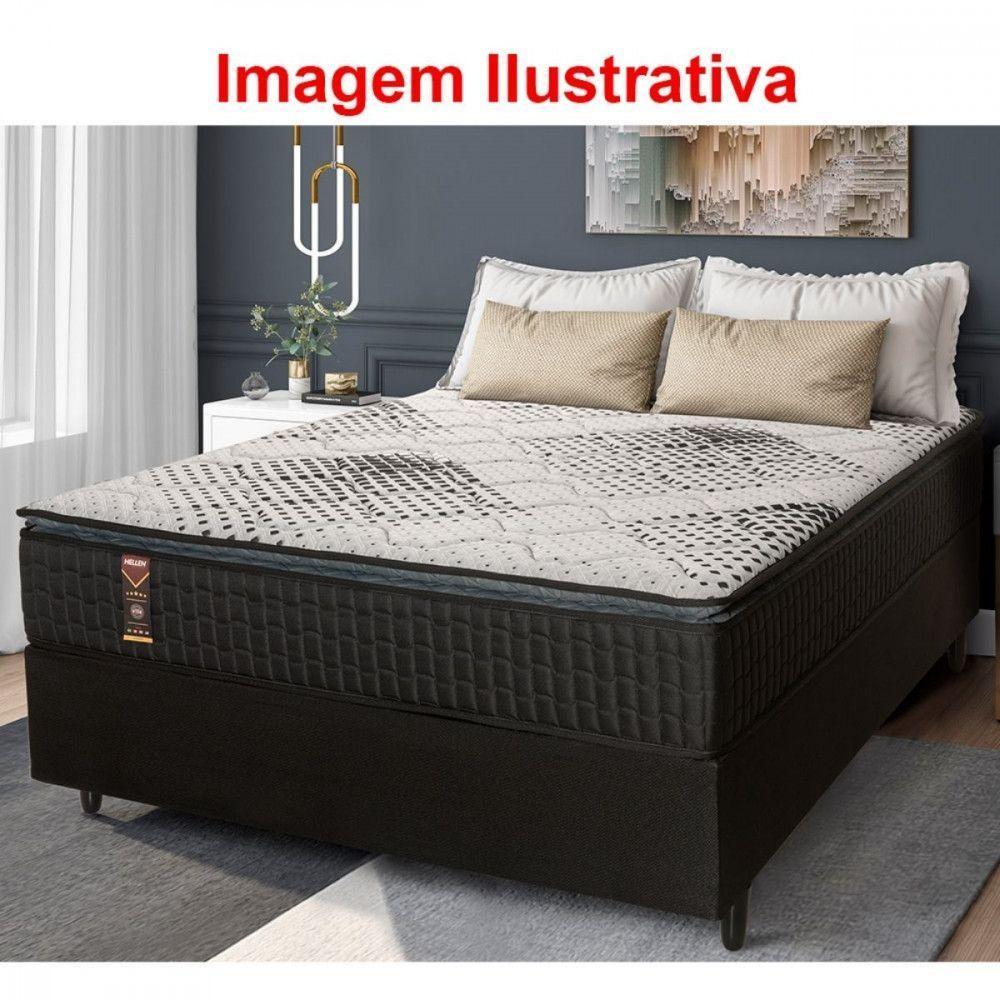 Colchão Casal Hellen Laguna 1,58x1,98x0,27cm Preto Com Cinza - 2