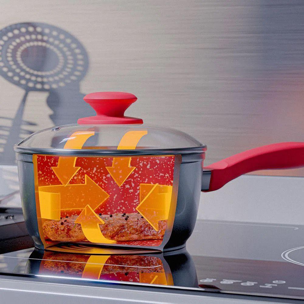 Panela Philco Pph160apr Redstone Com Tampa De Vidro 1,4 Litros Cinza/vermelho - 4