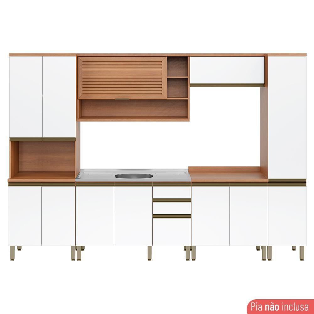 Cozinha Completa Thela Bárbara C/ Armário E Balcão De Pia Freijó/branco - 10