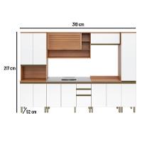 Cozinha Completa Thela Bárbara C/ Armário E Balcão De Pia Freijó/branco - 9