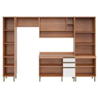 Cozinha Completa Thela Bárbara 5 Peças Com Balcão Freijó/branco - 7