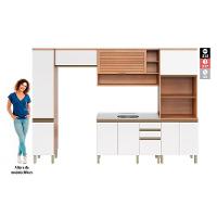 Cozinha Completa Thela Bárbara 5 Pçs C/ Balcão Freijó/branco - 8