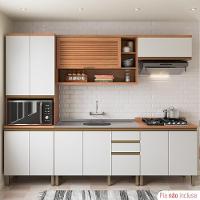 Cozinha Completa Thela Bárbara C/ Balcão De Pia Freijó/branco - 1