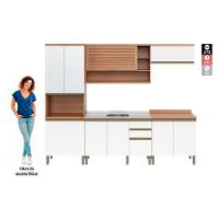 Cozinha Completa Thela Bárbara C/ Balcão De Pia Freijó/branco - 8