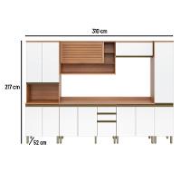 Cozinha Completa Thela Bárbara 6 Peças Com Armário Freijó/branco - 8
