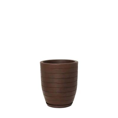 Vaso Relevo 24 X 28 Cm Cor 09 - Antique Rusty